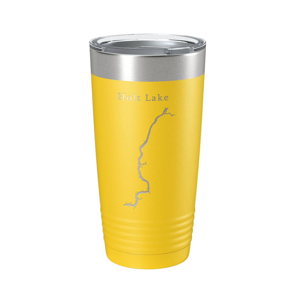 Holt Lake Map Tumbler Travel Mug Insulated Laser Engraved Coffee Cup Alabama 20 oz