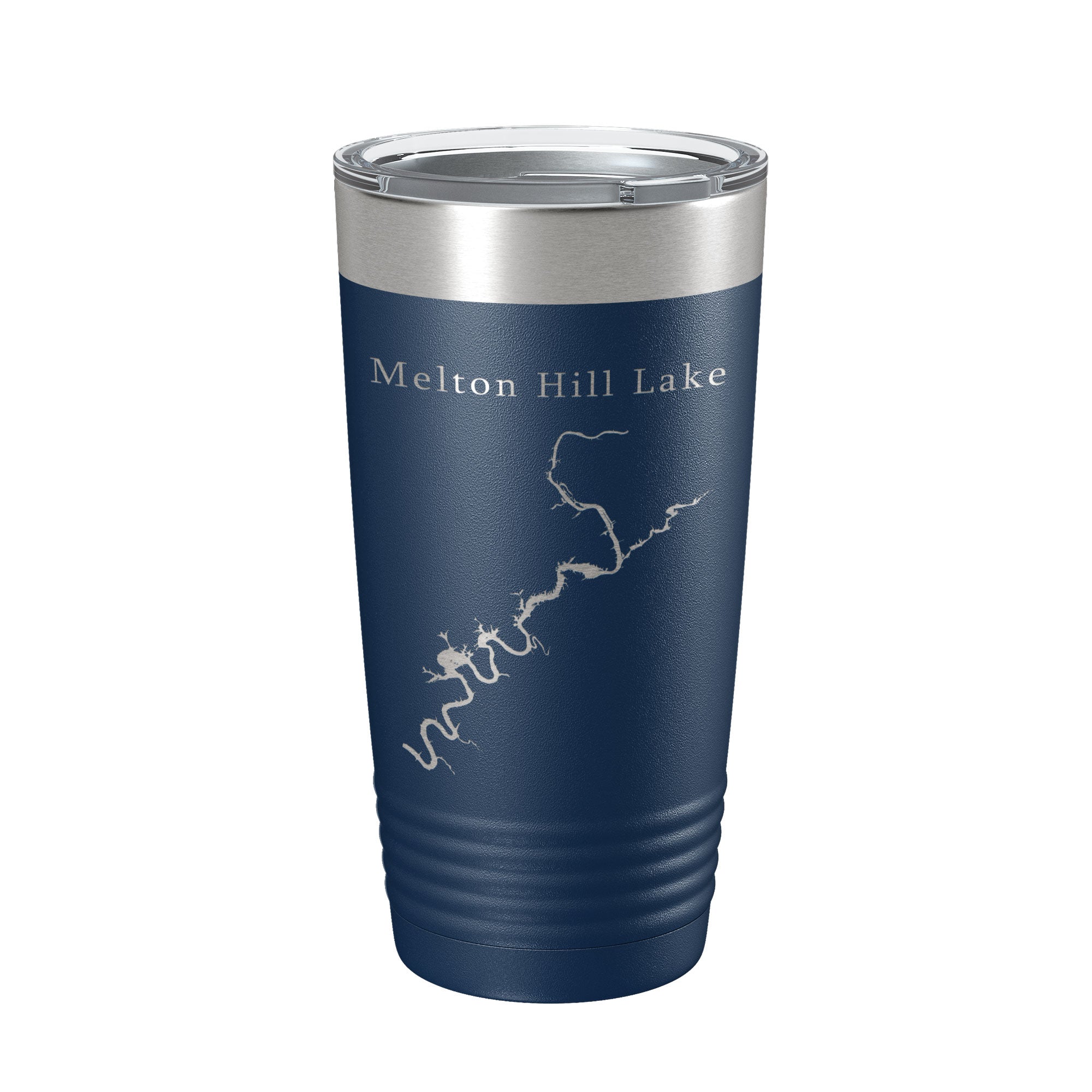 Melton Hill Lake Map Tumbler Travel Mug Insulated Laser Engraved Coffee Cup Tennessee 20 oz