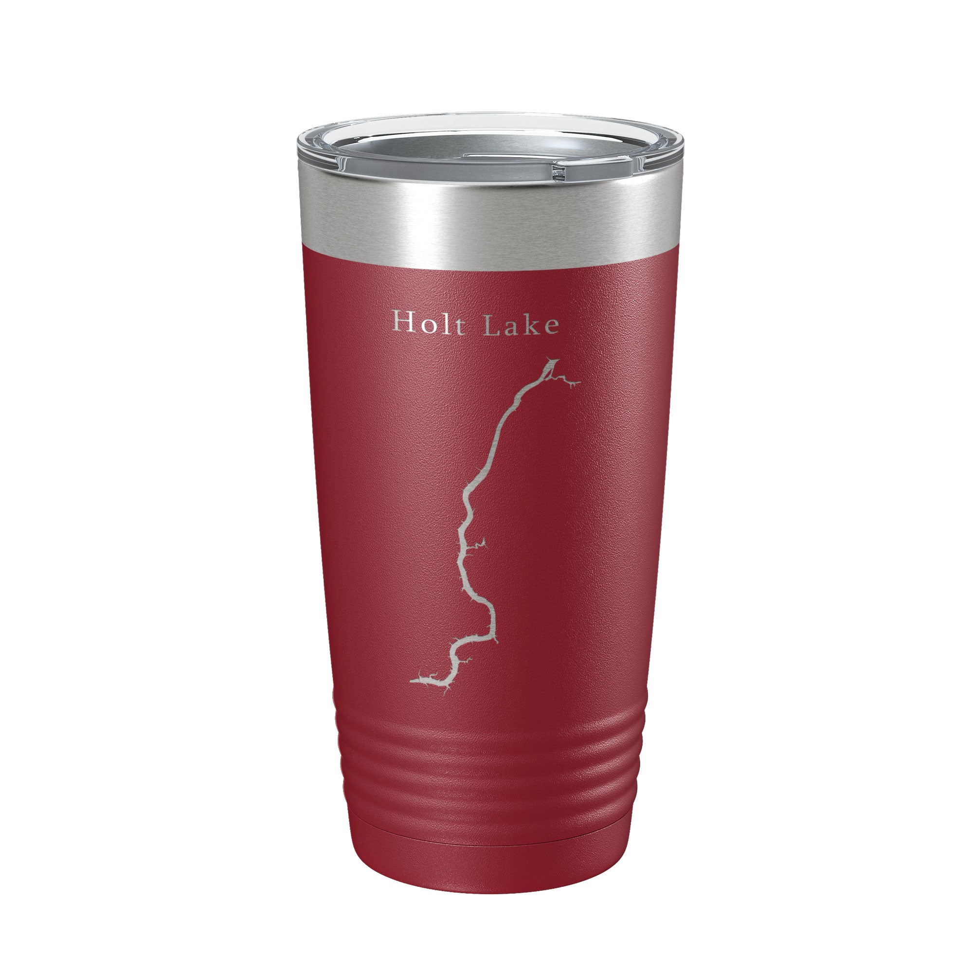 Holt Lake Map Tumbler Travel Mug Insulated Laser Engraved Coffee Cup Alabama 20 oz