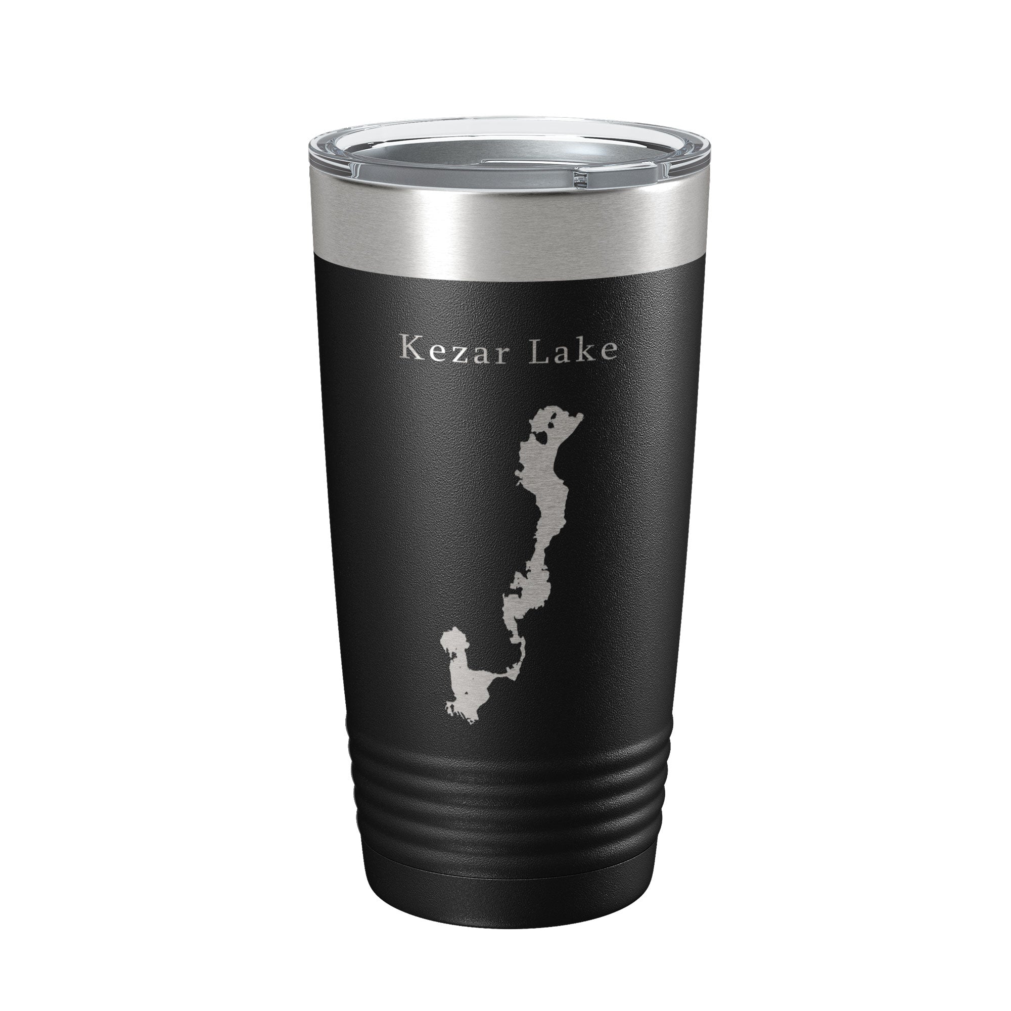 Kezar Lake Map Tumbler Travel Mug Insulated Laser Engraved Coffee Cup Maine 20 oz
