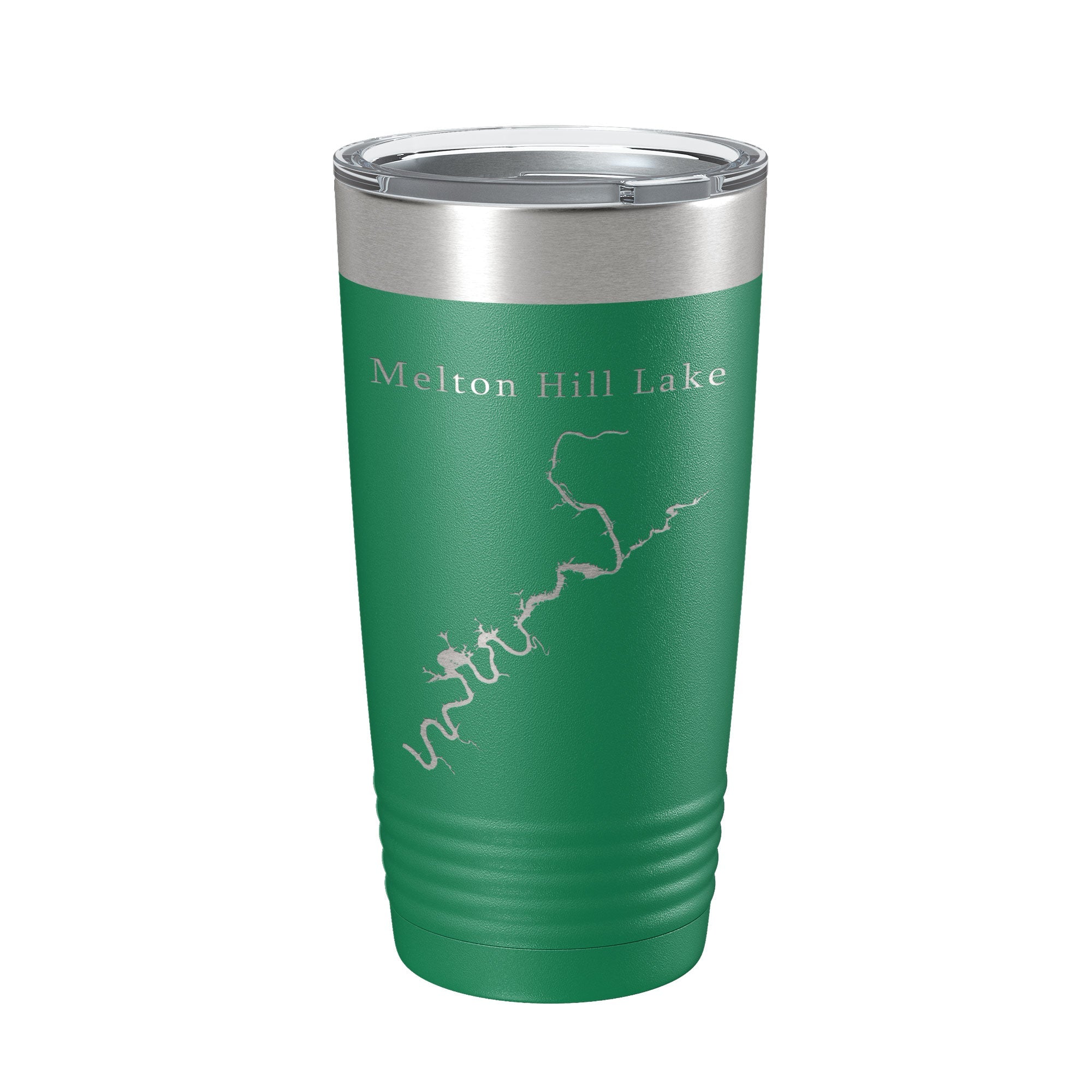 Melton Hill Lake Map Tumbler Travel Mug Insulated Laser Engraved Coffee Cup Tennessee 20 oz