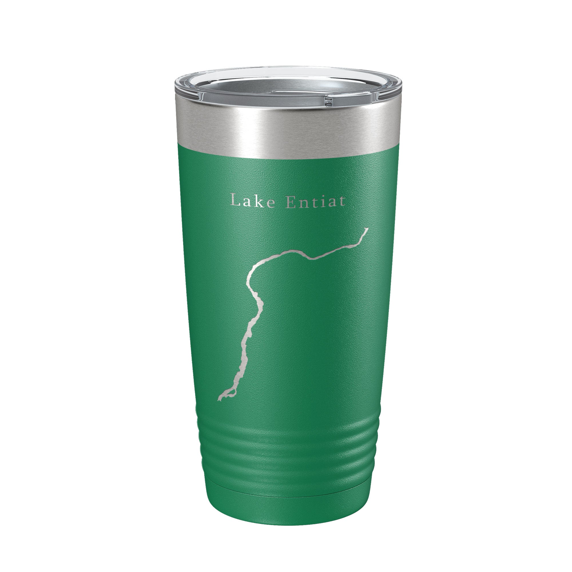 Lake Entiat Map Tumbler Travel Mug Insulated Laser Engraved Coffee Cup Washington 20 oz