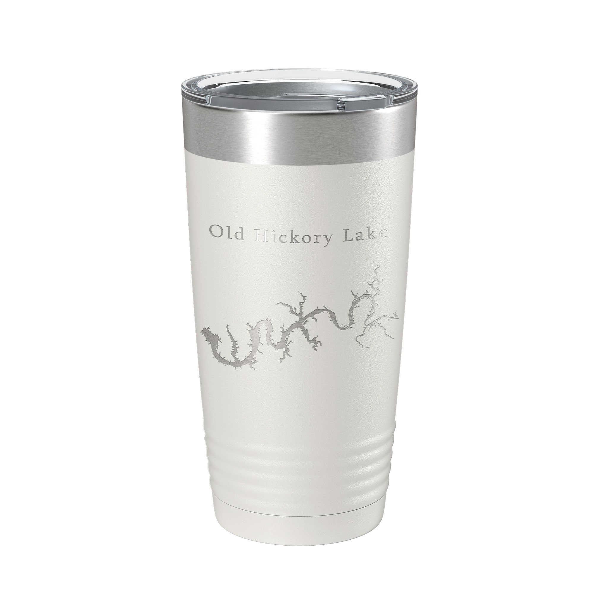 Old Hickory Lake Map Tumbler Travel Mug Insulated Laser Engraved Coffee Cup Tennessee 20 oz