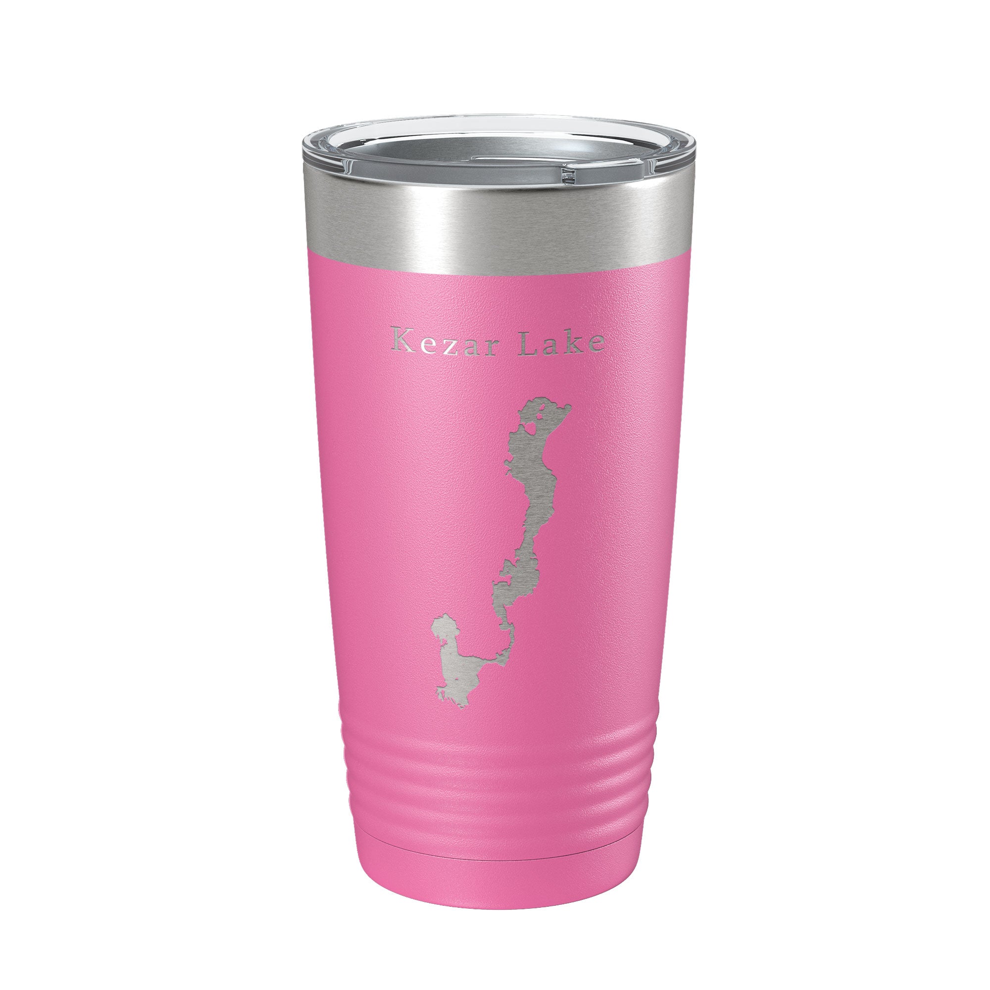 Kezar Lake Map Tumbler Travel Mug Insulated Laser Engraved Coffee Cup Maine 20 oz