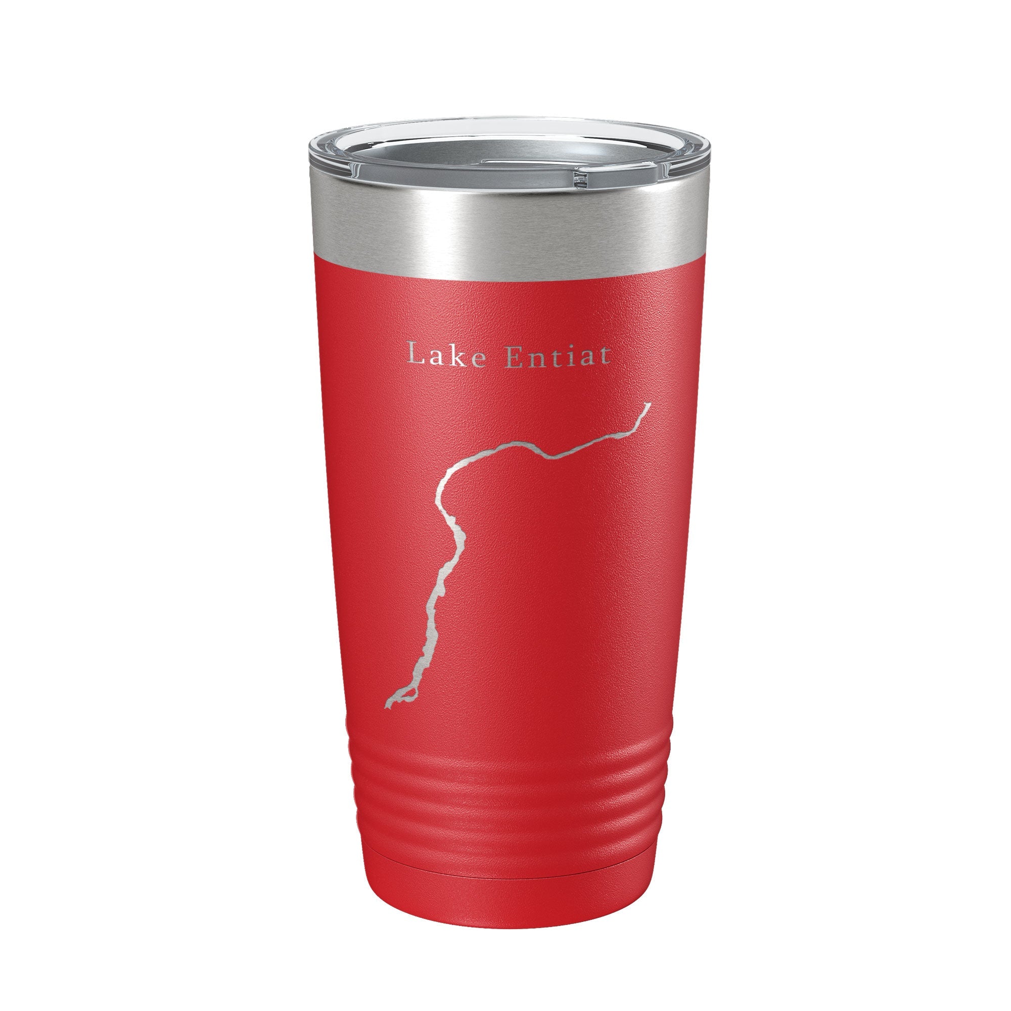 Lake Entiat Map Tumbler Travel Mug Insulated Laser Engraved Coffee Cup Washington 20 oz